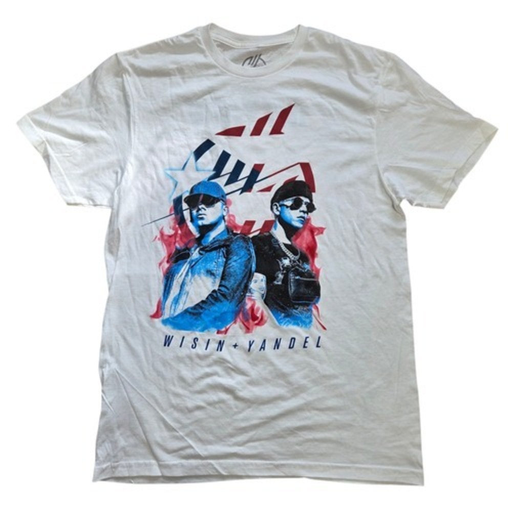 Wisin Y Yandel 2022 World Tour Shirt La Ultima Misión Rap T-Shirt Size Medium
